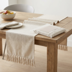 Cotton Tassel Table Runner