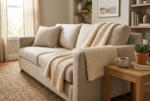 Cotton Waffle Knit Throw Blanket