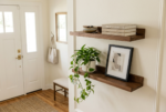 Floating Wall Shelf Set with Raised Edge