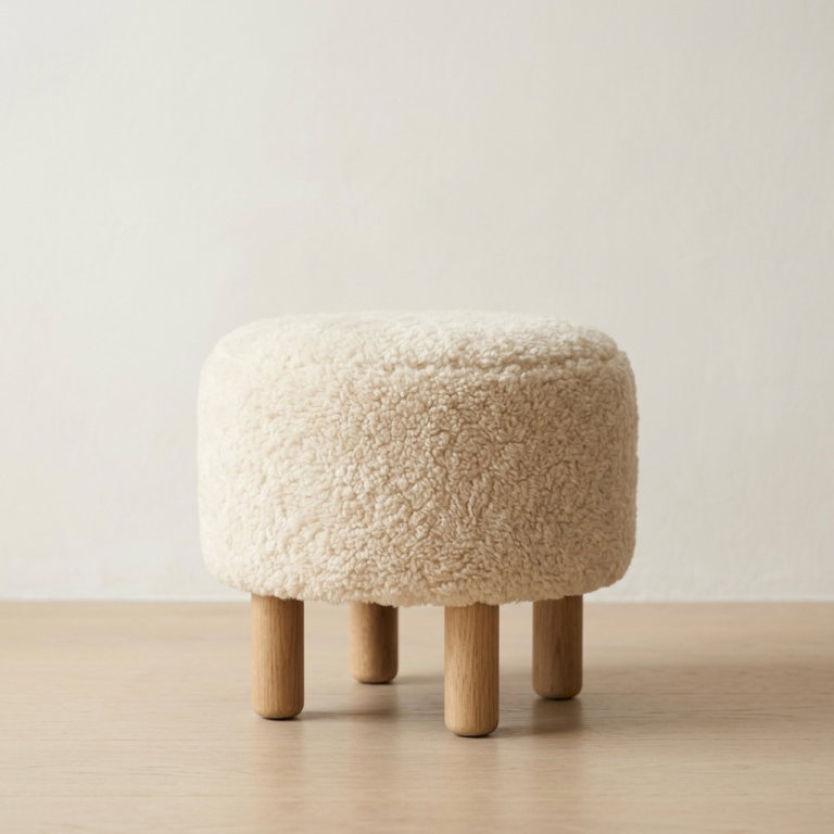 Mini Boucle Footrest Stool
