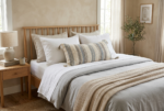 Woven Lumbar Decorative Pillow with Insert